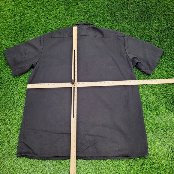 Vintage Y2K Dickies Button Shirt XL 25x32 Black - Picture 5 of 14